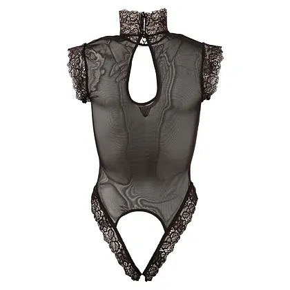 Body Abierta Fină Sâni Decupați Negru M