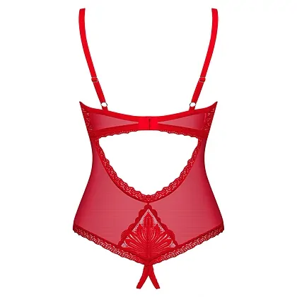 Body Obsessive Chilisa Decupat Roșu XS-S