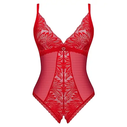Body Obsessive Chilisa Decupat Roșu XS-S