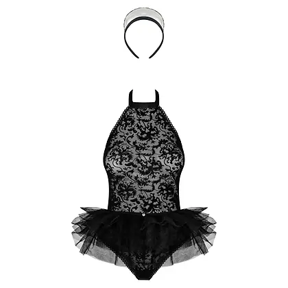 Body Obsessive Frilles Negru S-M