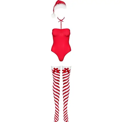 Body Obsessive Kissmas Rosu XS-S