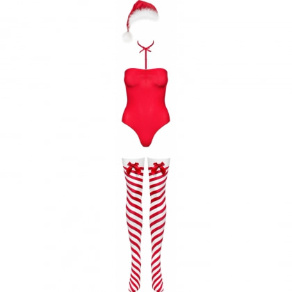 Body Obsessive Kissmas Roșu XS-S