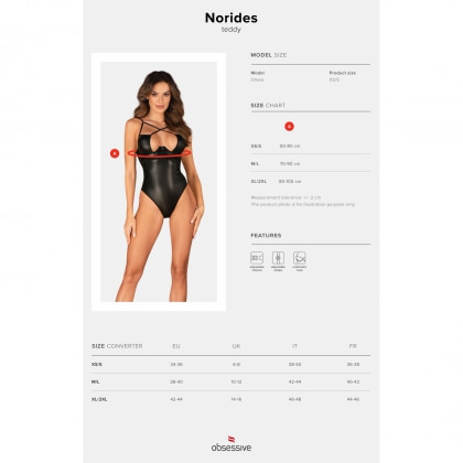 Body Obsessive Norides Negru XL-2XL