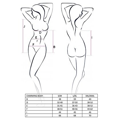 Body Passion Charming Negru S-M