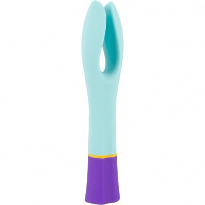 Bunt Double Vibrator Dublu 10 Moduri Reîncărcabil Albastru