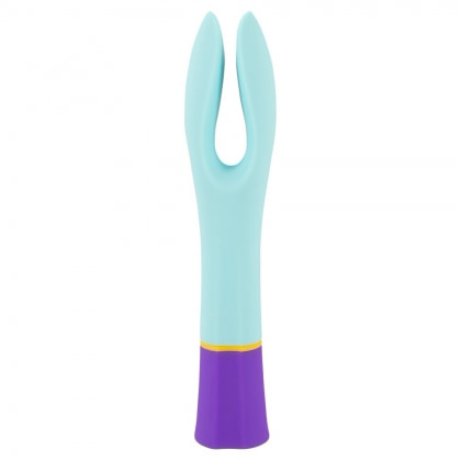 Bunt Double Vibrator Dublu 10 Moduri Reîncărcabil Albastru