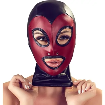 Cagulă Bad Kitty Head Mask Vișiniu Negru