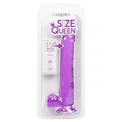 CalExotics size Queen 30,5 cm – Realist cu Ventuză Mov