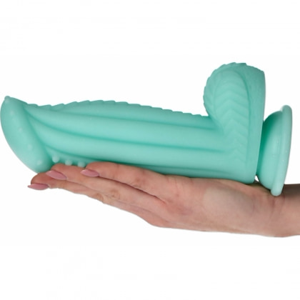 Captain Squirtino Dildo Monster Flexibil cu Ventuză Verde
