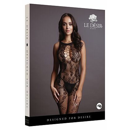 Catsuit Le Desir Criss Cross Neck Negru S-L