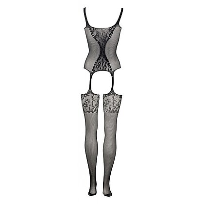 Catsuit Le Désir Fishnet and Lace Negru S-L