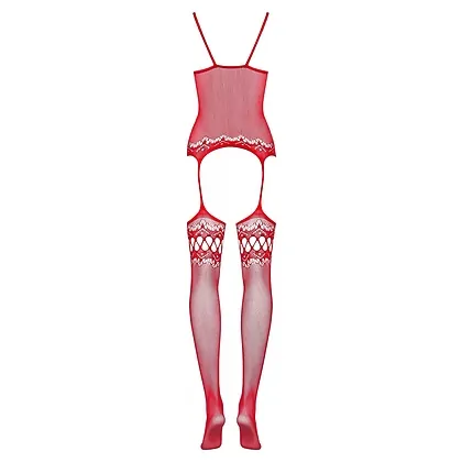 Catsuit Obsessive F214 Roșu S-L