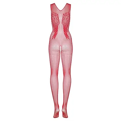 Catsuit Obsessive N112 Roșu XL-2XL