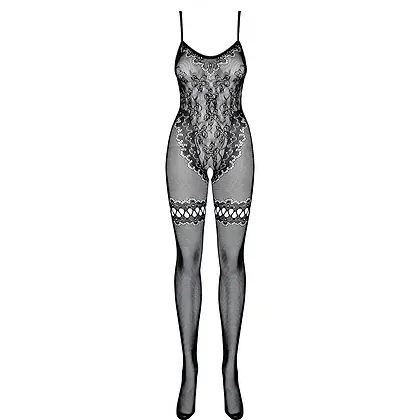 Catsuit Plasă Obsessive F213 Negru S-L