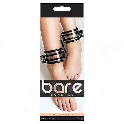 Cătușe Bare Bondage Ankle Negru