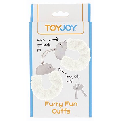 Cătușe Furry Fun Cuffs Alb