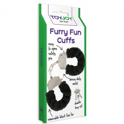 Cătușe Furry Fun Cuffs Negru