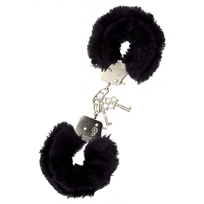 Cătușe Love Metalice cu Plus Negru