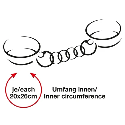 Cătușe Mâini Leather Cuffs Negru