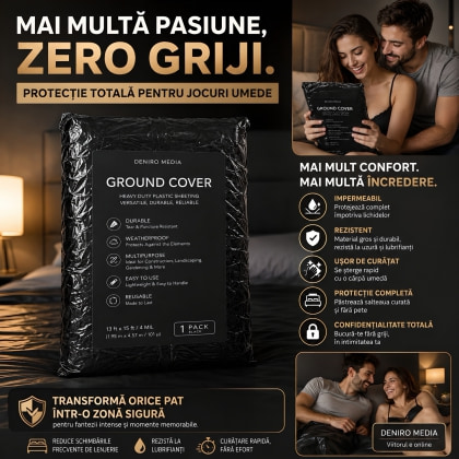Cearceaf Vinyl Bed Sheet Negru