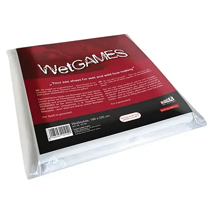 Cearșaf Vinyl WetGames Alb