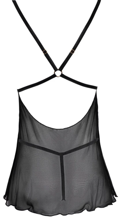 Chemise Cottelli Collection Transparent Fun Negru M