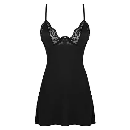 Chemise Obsessive Bellastia Negru XL-2XL