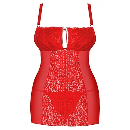 Chemise Obsessive Blossmina Roșu 4XL-5XL