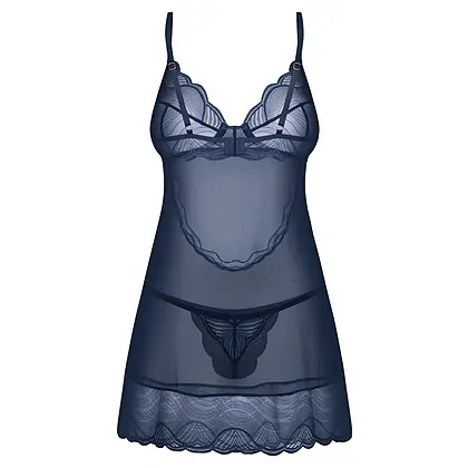 Chemise Obsessive Nightly Albastru XS-S