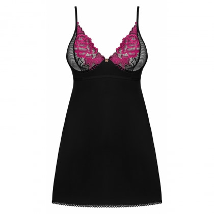 Chemise Obsessive Rosenty Negru XL-2XL