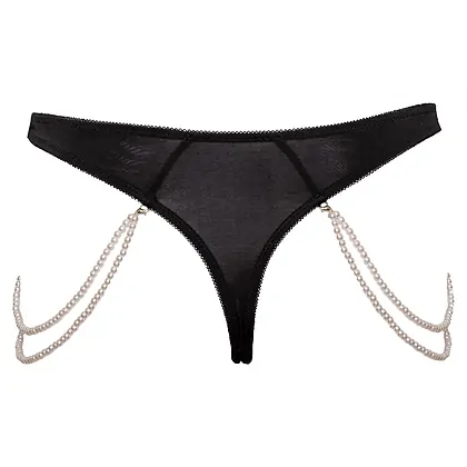 Chilot Cottelli Collection Pearls Negru M-L