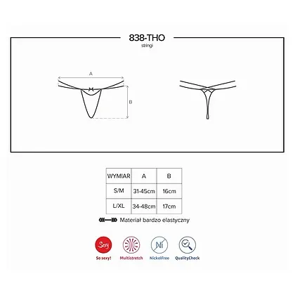 Chilot Obsessive 838-THO Roșu S-M