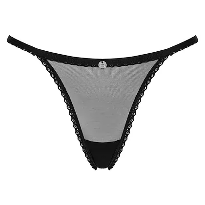 Chilot Obsessive Celia Noir Thong Negru XL-2XL