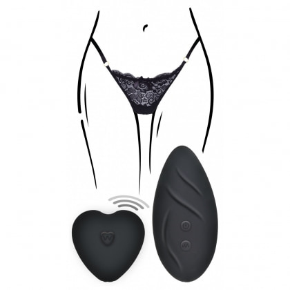 Chiloți Vibratori Angel Panty Vibe Negru
