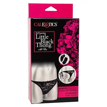 Chiloți Vibratori Little Black Thong Negru S-L