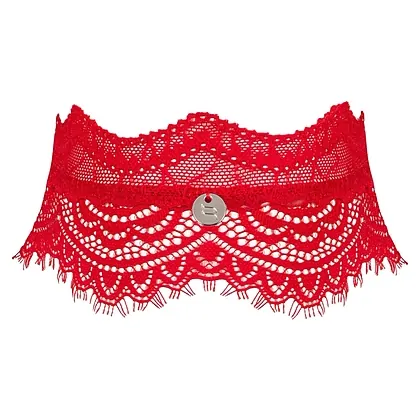 Choker Obsessive Bergamore Roșu