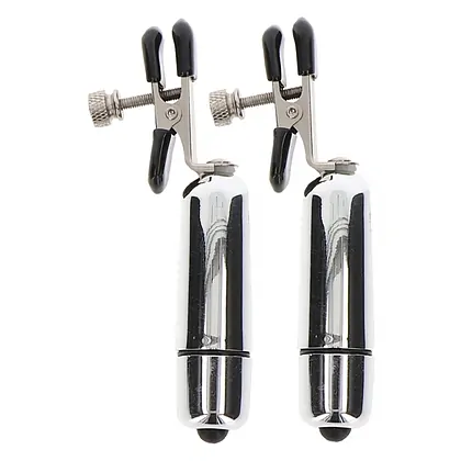 Cleme Ajustabile cu Vibrații Argintiu