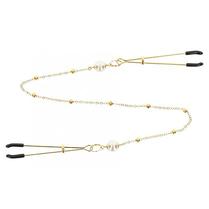 Cleme Pentru Sfârcuri Deluxe Chain Auriu