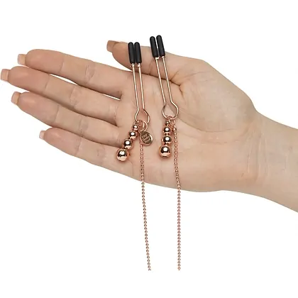 Cleme Pentru Sfârcuri Lanț al Plăcerii Totale Auriu