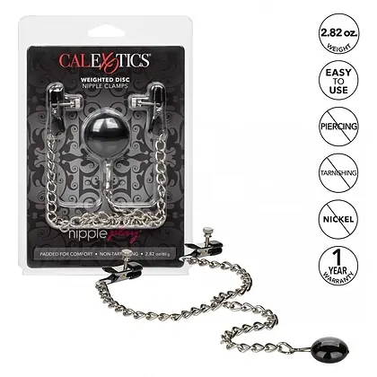 Cleme Pentru Sfârcuri Weighted Disc Argintiu