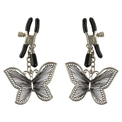 Cleme Sfârcuri Butterfly Argintiu