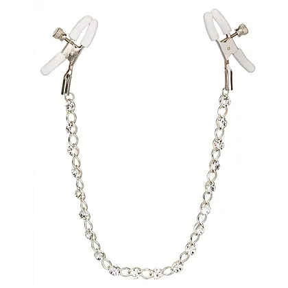 Cleme Sfârcuri Crystal Chain Argintiu