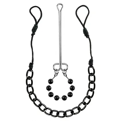 Cleme Tip Bijuterie Pentru Sfârcuri Și Păsărică Negru