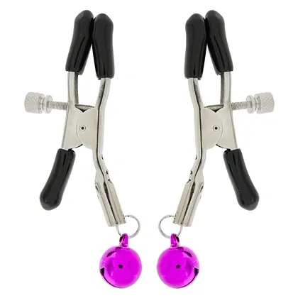 Clești ToyJoy Pentru Sfârcuri Nipple Teasers cu Clopoței Negru