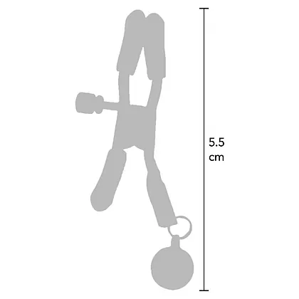 Clești ToyJoy Pentru Sfârcuri Nipple Teasers cu Clopoței Negru