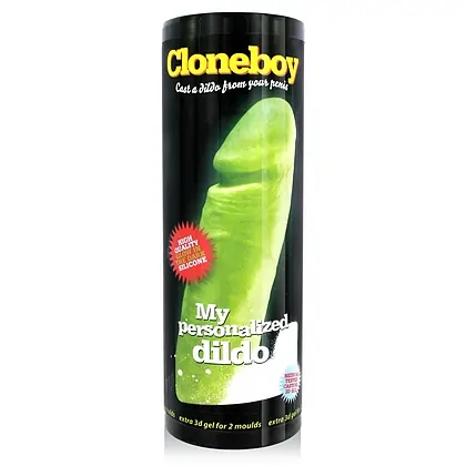 Clona Pentru Penis Cu Dildo Glow In The Dark Verde