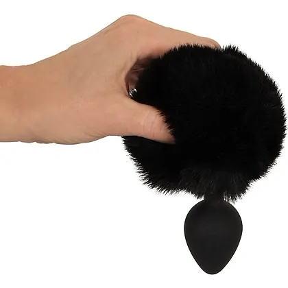 Coada Pufoasă Plug M You2Toys – Discret, Negru, silicon