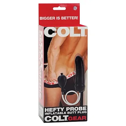 COLT Plug Anal Gonflabil Reglabil — 16.5 cm Inserabil, Ø5 cm Negru