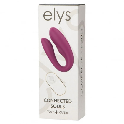 Connected Souls Vibrator Pentru cuplu Reîncărcabil, Flexibil Mov