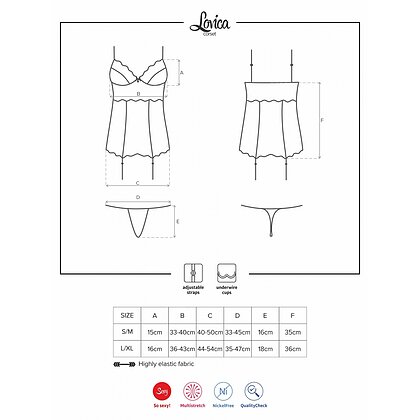 Corset Cu Portjartier Obsessive Lovica Roșu S-M